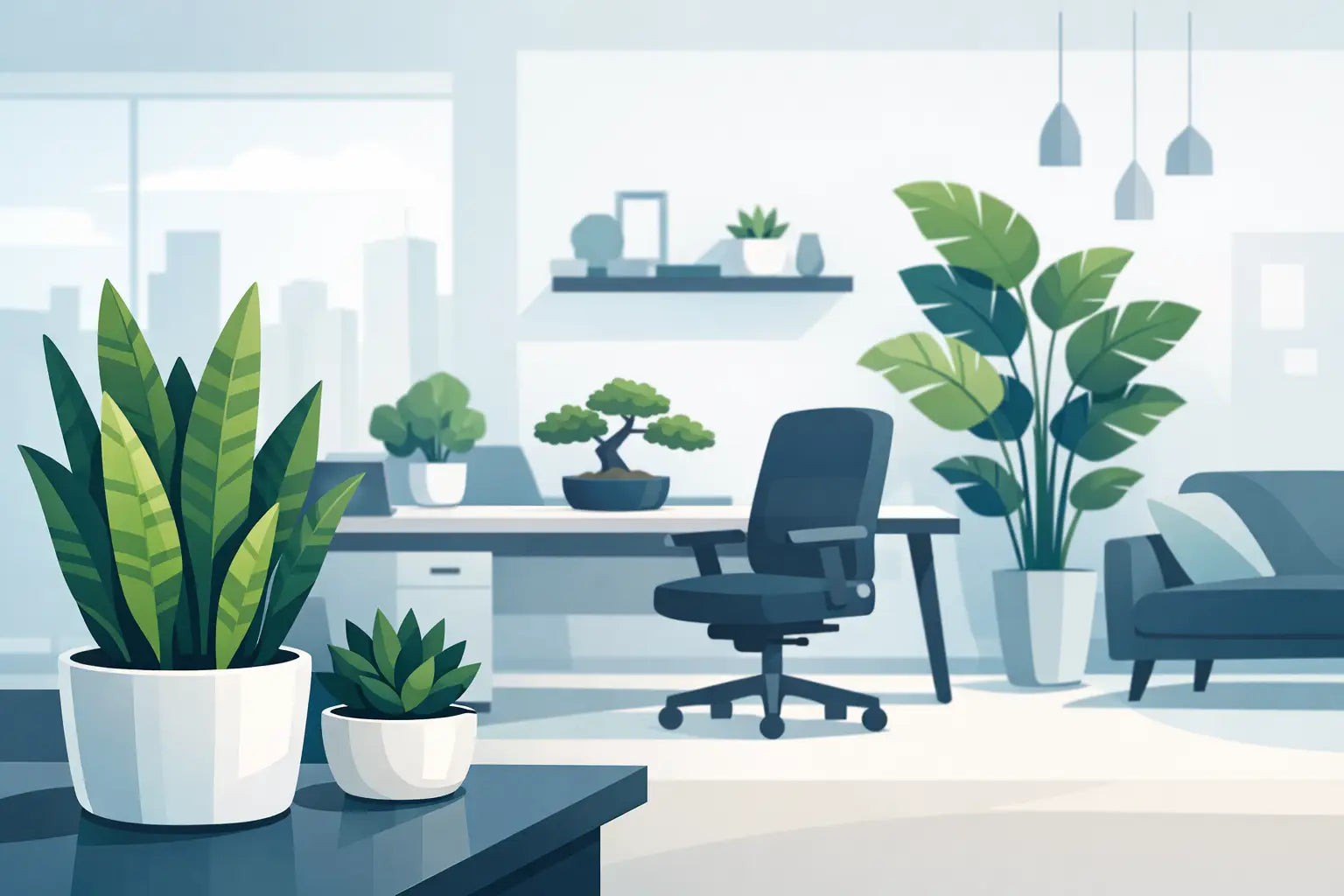 Artificial Plants for Office Decor That Work