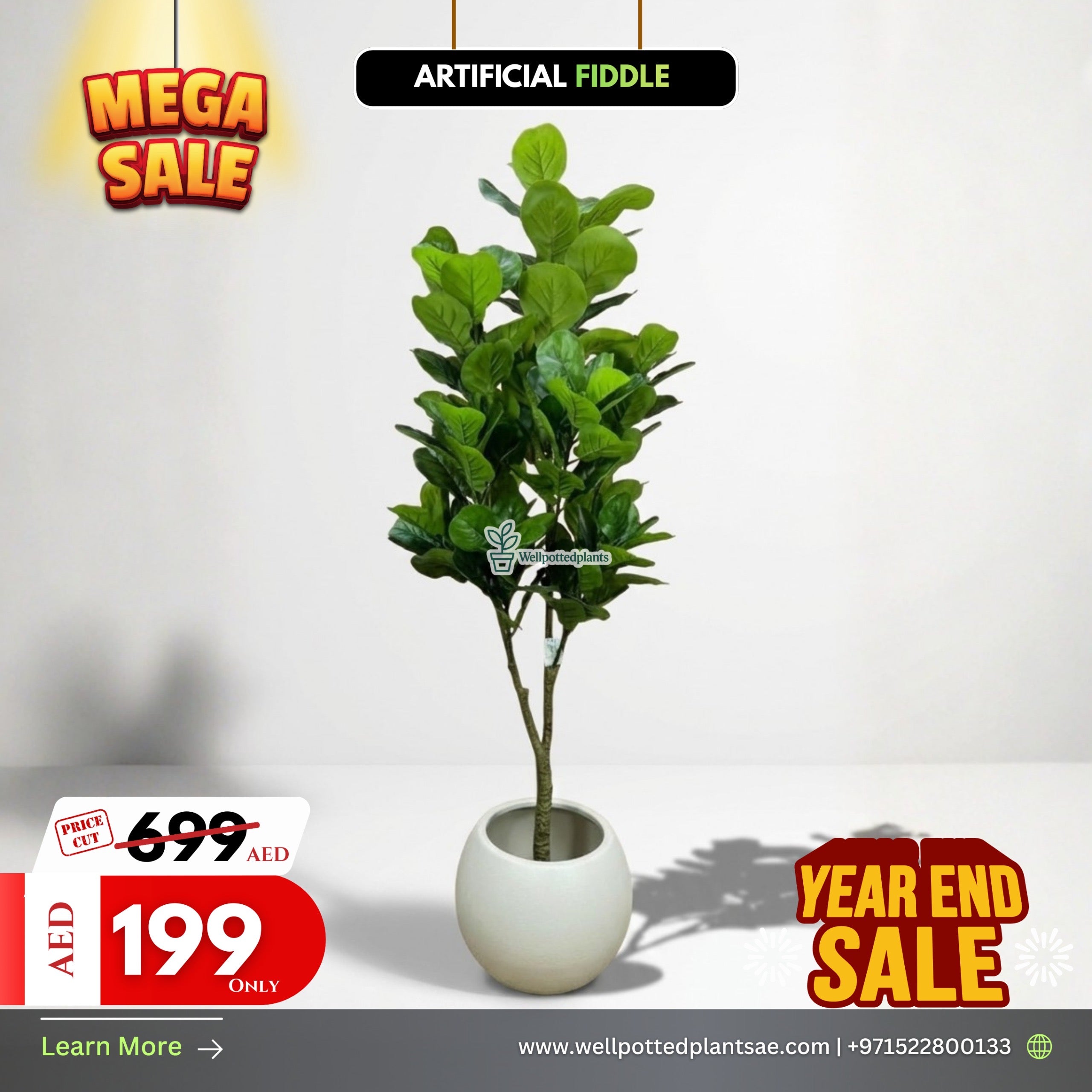 Mega Sale Artificial Plant Fiddle UAE