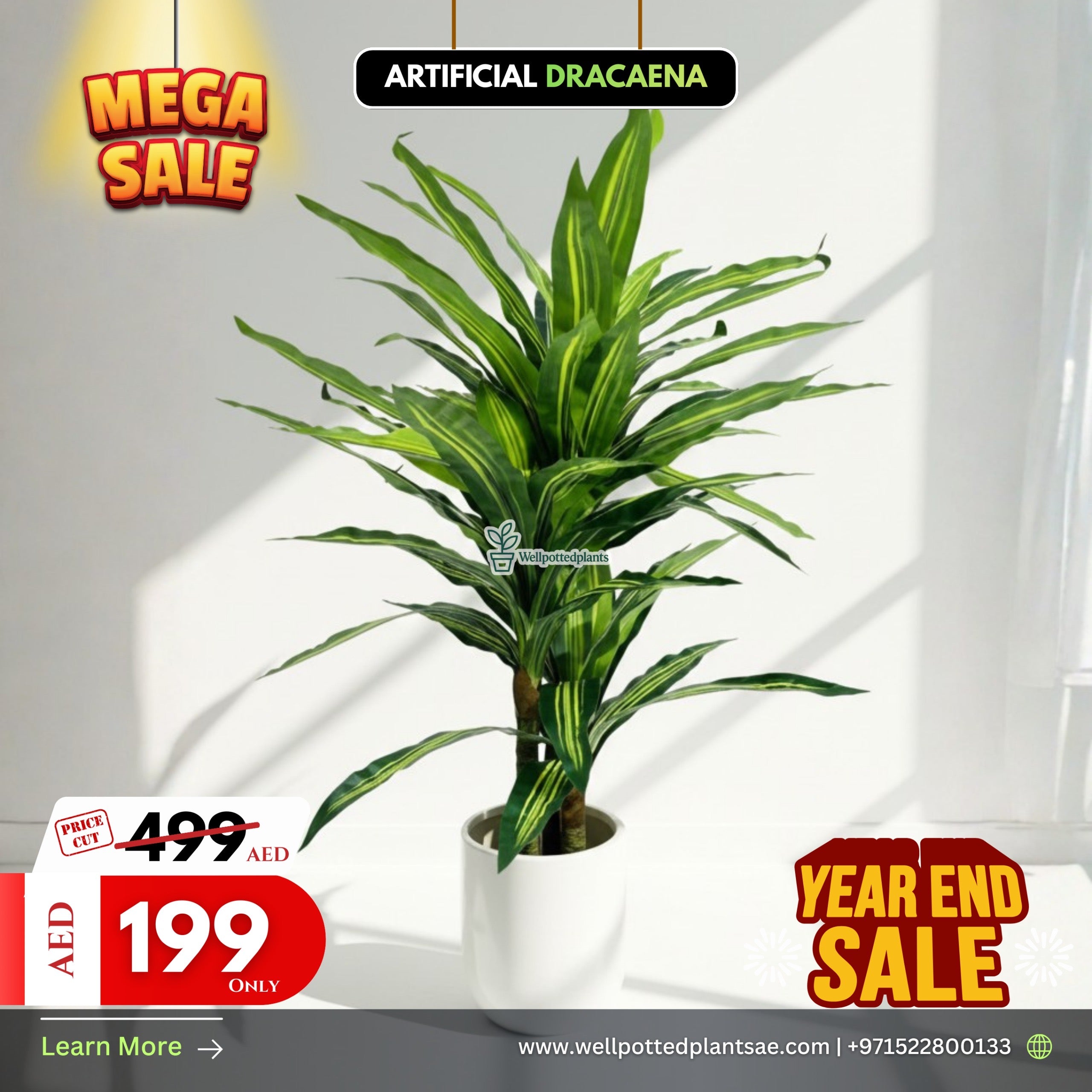 Mega Sale Artificial Dracaena Indoor Plants UAE