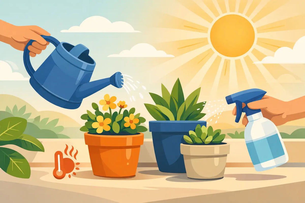 How to Maintain Outdoor Potted Plants in Heat