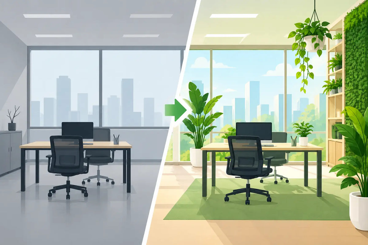 Office Greenery Transformation Example That Works