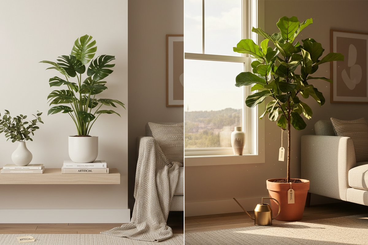 Artificial House Plants vs Real Plants: Which Works Better for Busy Homes?