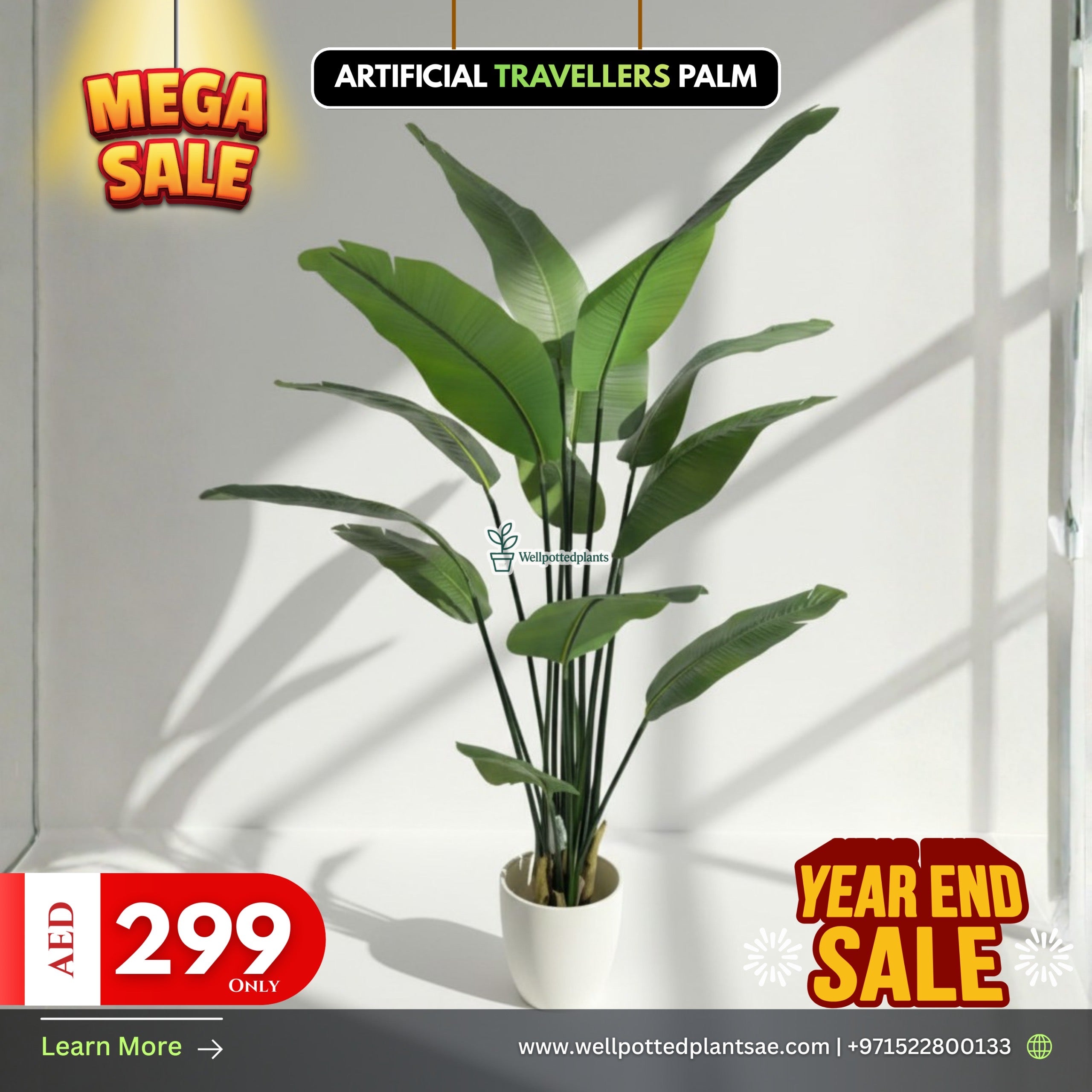 Mega Sale Artificial Travellers Palm Plant UAE