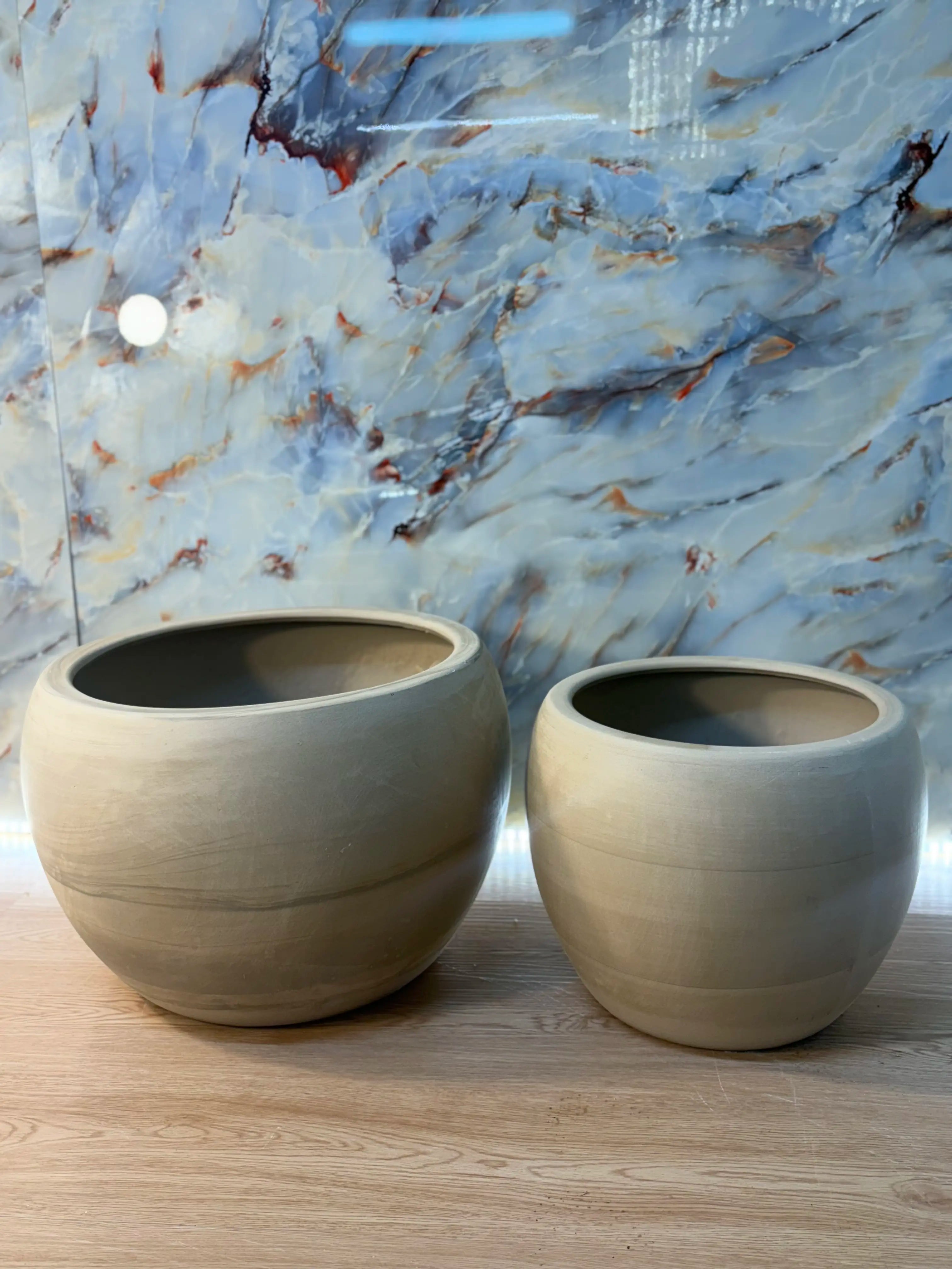 Beige Stone Ceramic Pot in UAE